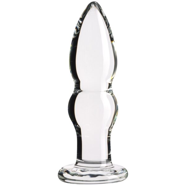 Sinful Groove Medium Glas Butt Plug - Klar Klar