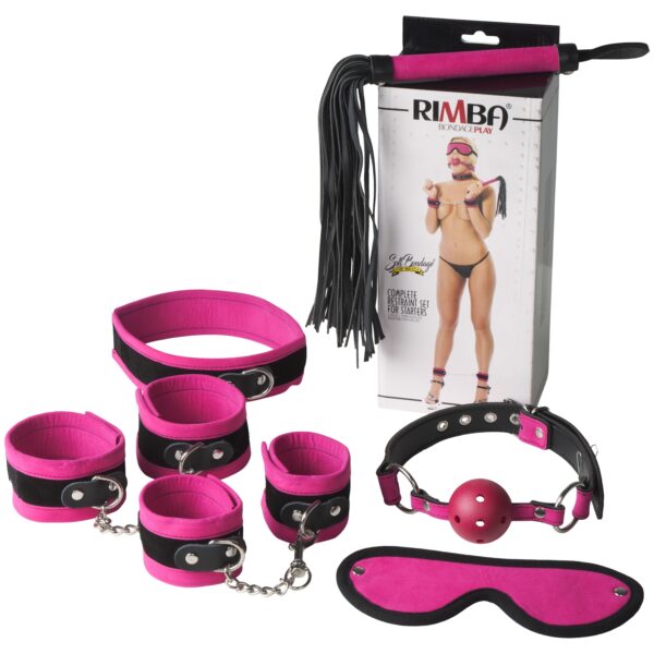 Rimba Velcro Soft Bondage Starter Sæt - Rosa Rosa