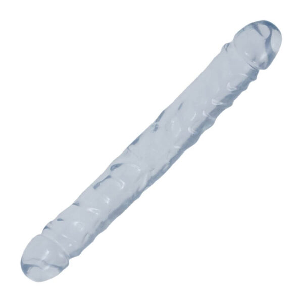 Doc Johnson Crystal Jellies Dobbelt Dildo - klar Klar