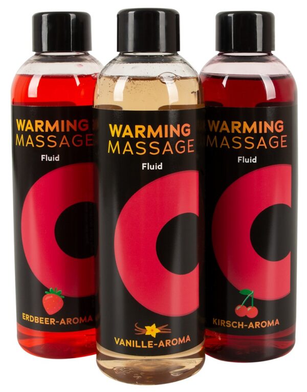 3-delt massage-gel-sæt "Warming Massage"