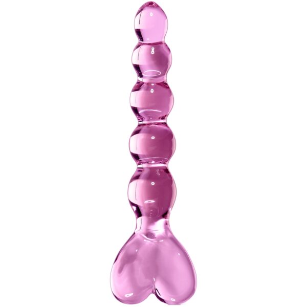 Icicles No 43 Hjerte Glas Dildo - Pink Pink