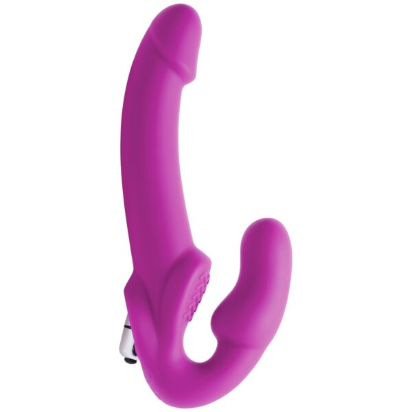 Strap U Evoke Strap-on Dildo med Vibrator - Lilla Lilla