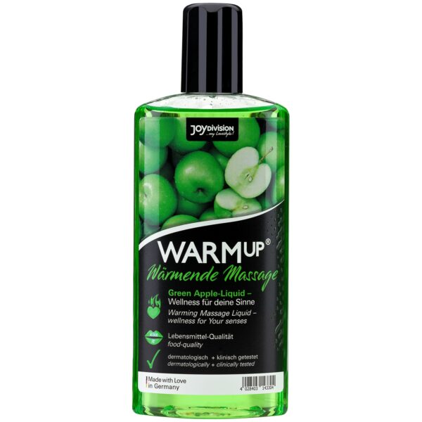 Joydivision WARMup Varmende Massageolie med Smag 150 ml - Green Green