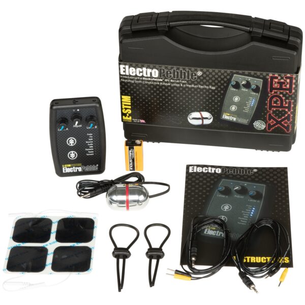 E-Stim ElectroPebble XPE Power Box Sæt - Sort Sort