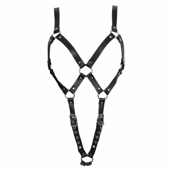 Zado Sort læder body harness - S/M