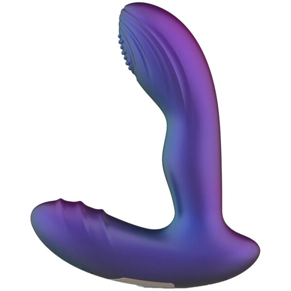 Hueman Galaxy Tapping Vibrerende Butt Plug - Purple Purple