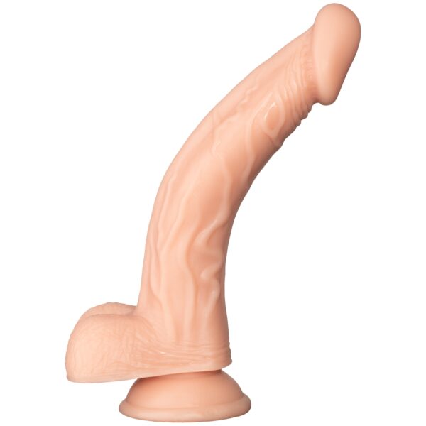 Willie City Classic Realistisk Curved Dildo 20 cm - Nude Nude