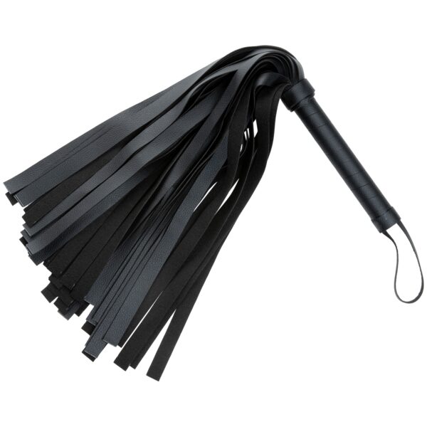 obaie Imiteret Læder Flogger 51 cm - Black Black