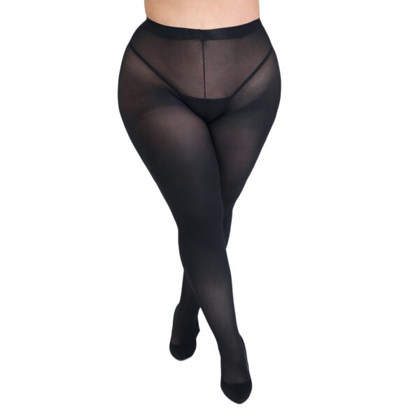 Fifty Shades Of Grey Captivate Plus Size Spanking Tights - Black - Plus size Black Plus size