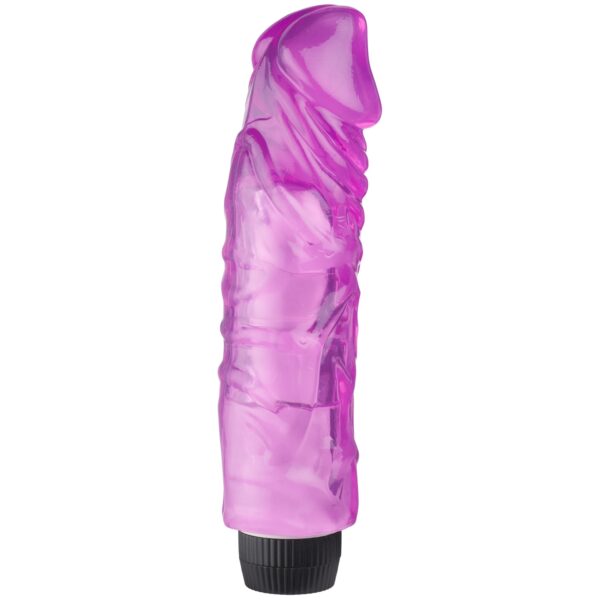 baseks Realistisk Multispeed Lilla Dildo Vibrator XL - Lilla Lilla