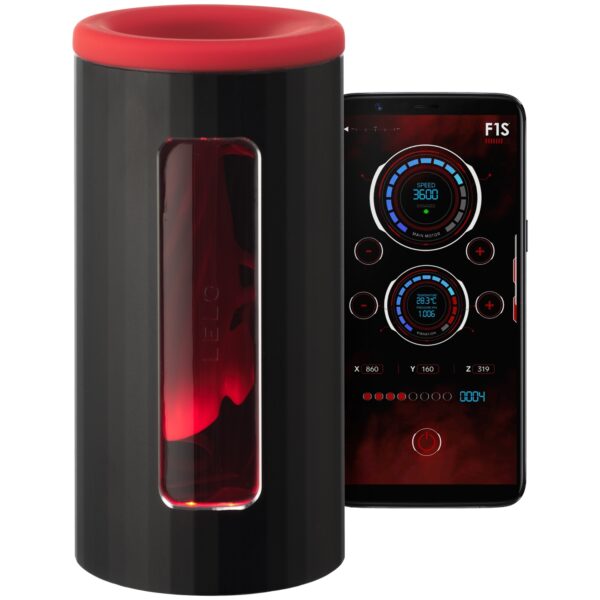 LELO F1S V2 Red Pleasure Console Masturbator - Red Red