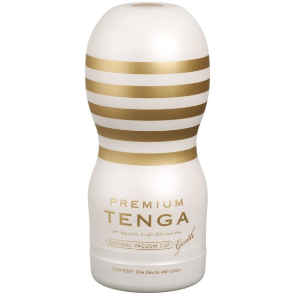 TENGA Premium Original Gentle Vacuum Cup Masturbator - White White