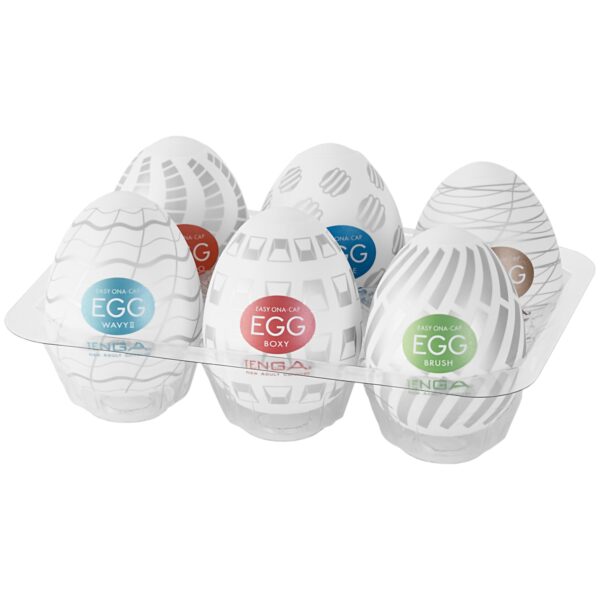 TENGA Egg Masturbator Pack Standard 6 Pack - White White