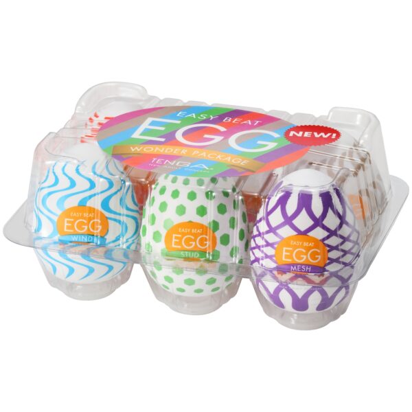 Tenga Egg Variety Wonder Onani Håndjob 6 Pack - White White