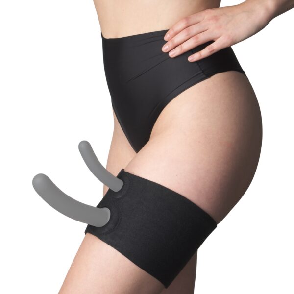 Sportsheets Dual Penetration Thigh Strap-On - Sort Sort