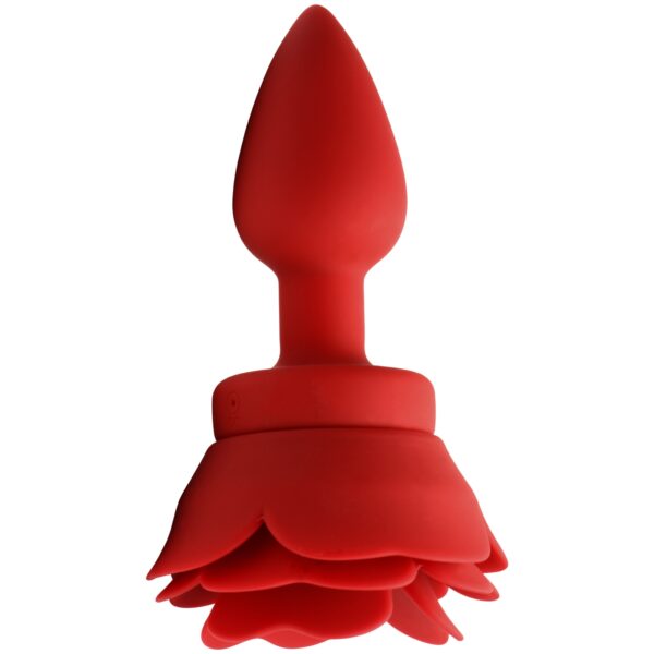 Booty Sparks Rose Vibrerende Butt Plug Small - Red Red