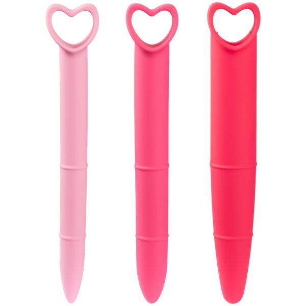 Mae B. Intimate Health Silikone Vaginal Dilator Sæt 3 stk - Pink Pink