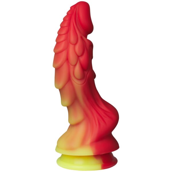 Fantasm Tales Rød Drage Silikone Dildo 22 cm - Rød Rød