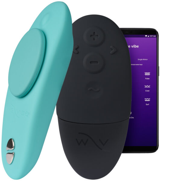 We-Vibe Moxie+ Fjernbetjent Trusse Vibrator - Blue Blue