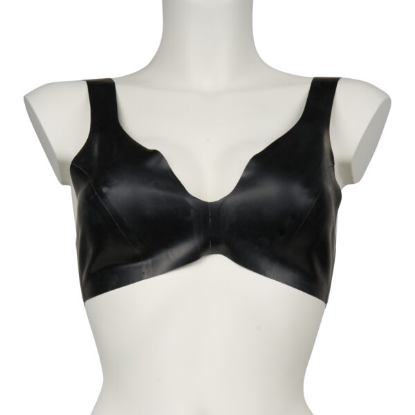 Late X Latex Bustier - Sort - 2XL Sort 2XL