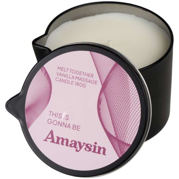 Amaysin Melt Together Vanilje Massagelys 180 g - Hvid Hvid