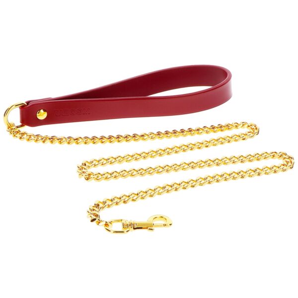 Taboom Bondage in Luxury Chain Leash - Bordeaux Bordeaux