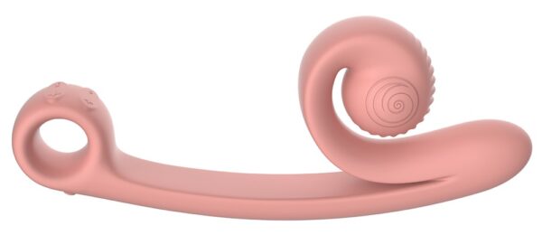 Vibrator "Snail Vibe Curve" med 2 motorer til 600 vibrationskombinationer rosa