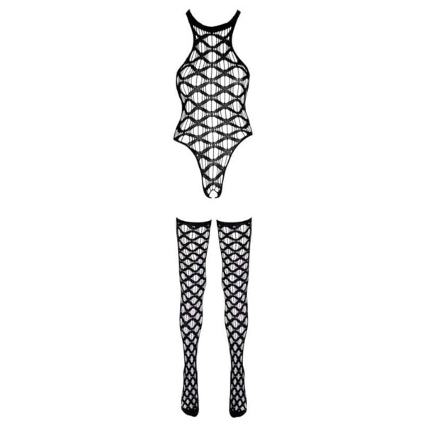 NO:XQSE Annabelle Bundløs Bodystocking Sort