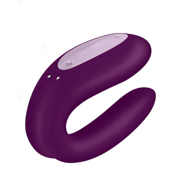 Satisfyer Double Joy Par Vibrator App-Styret - Violet