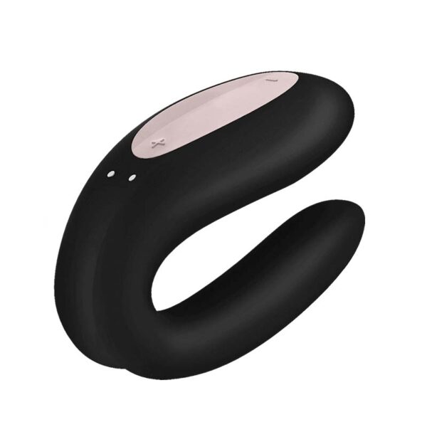 Satisfyer Double Joy Par Vibrator App-Styret - Sort