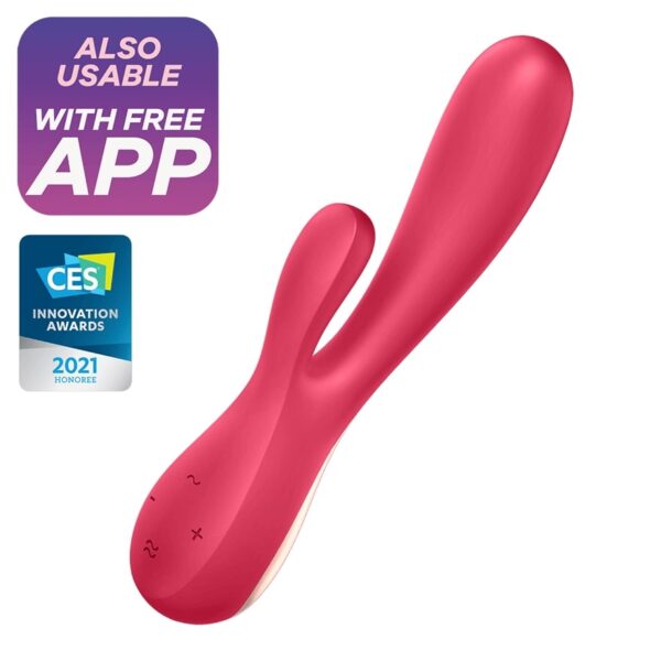 Satisfyer Mono Flex Rabbit Vibrator rød