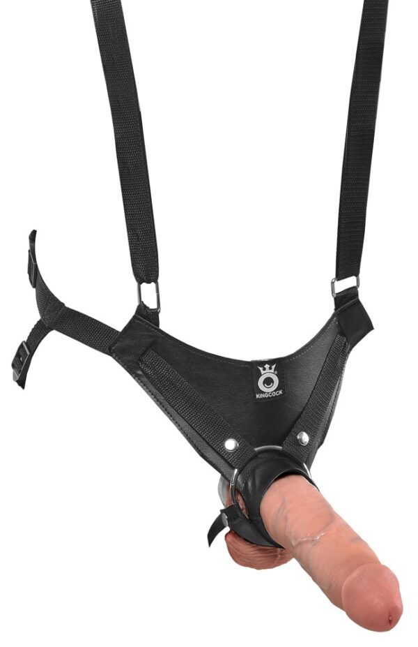 Hollow Strap-on suspender hudfarvet lys