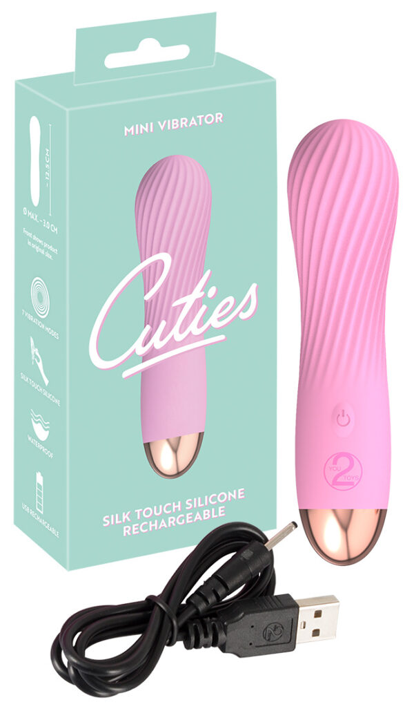 CUTIES MINI VIBRATOR LYSERØD