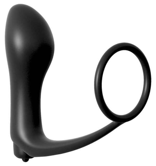 Ass-Gasm Cockring Vibrating Plug sort