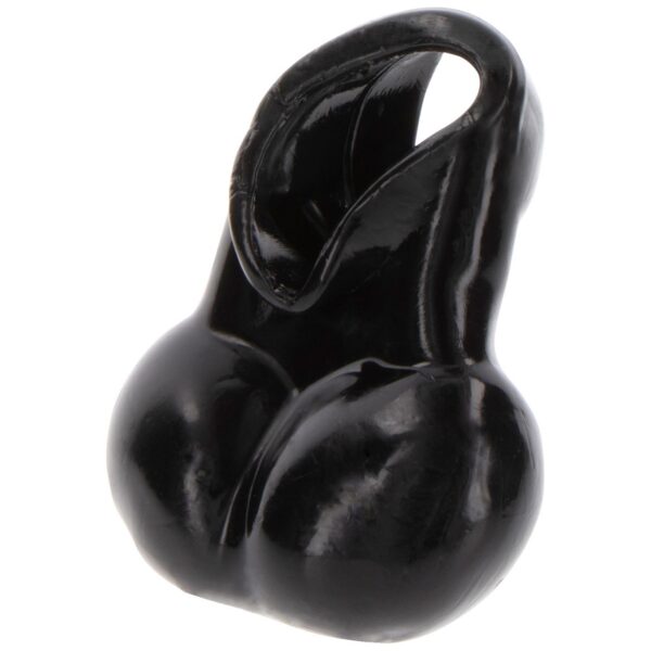 Sort ToyJoy Manpower Penis Ring with Scrotum Holder