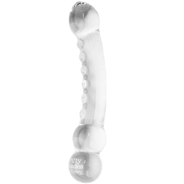 Fifty Shades of Grey Glas Massage Dildo - Clear Clear