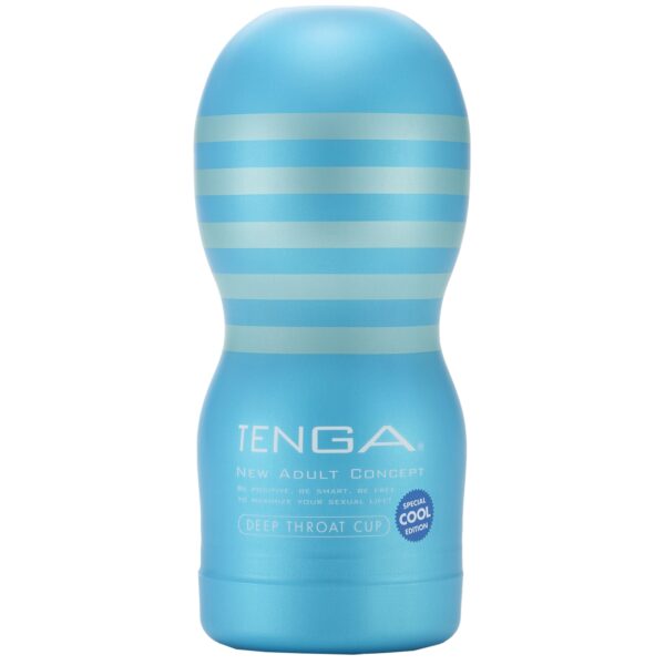 TENGA Deep Throat Cup Masturbator Cool Edition - White White