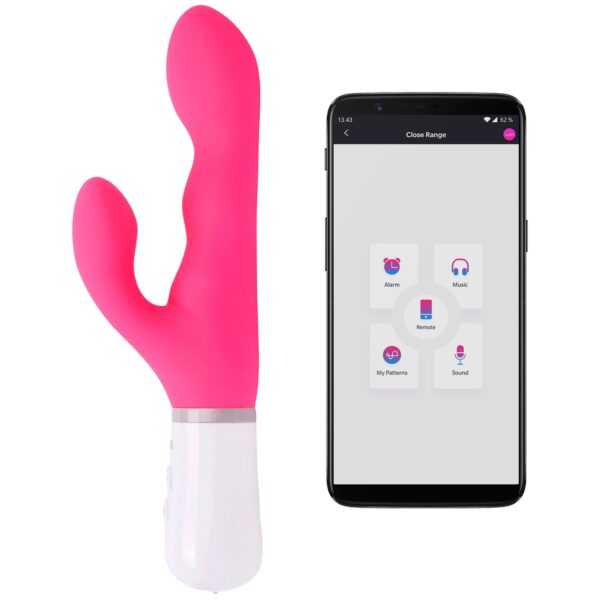 Lovense Nora Rabbit Vibrator App Styret - Rosa Rosa