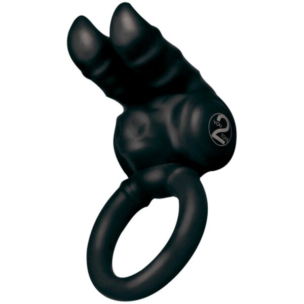 You2Toys Taurus Penisring med Vibrator - Sort Sort