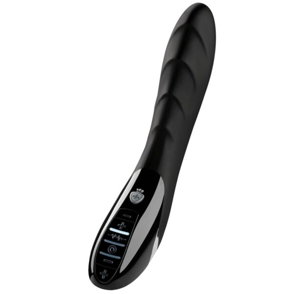 Mystim Sizzling Simon E-Stim Vibrator - Black Black