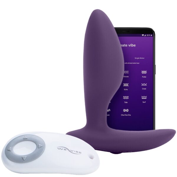 We-Vibe Ditto Vibrerende Anal Plug med Fjernbetjening og App - Lilla Lilla