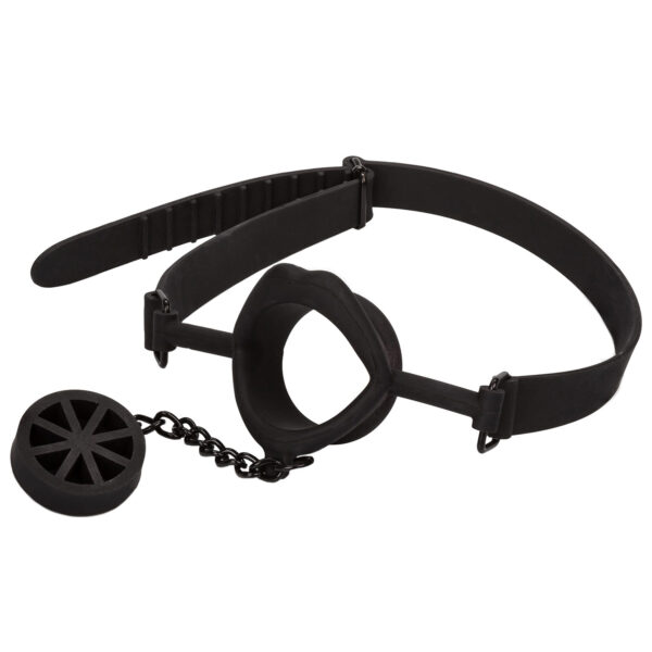 Scandal Silikone Stopper Gag - Black Black