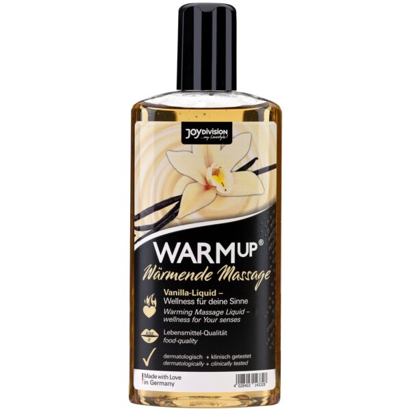 Joydivision WARMup Varmende Massageolie med Smag 150 ml - Gul Gul