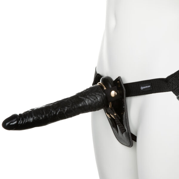 Fetish Fantasy Gold Designer Strap-On Sæt 18 cm - Sort Sort