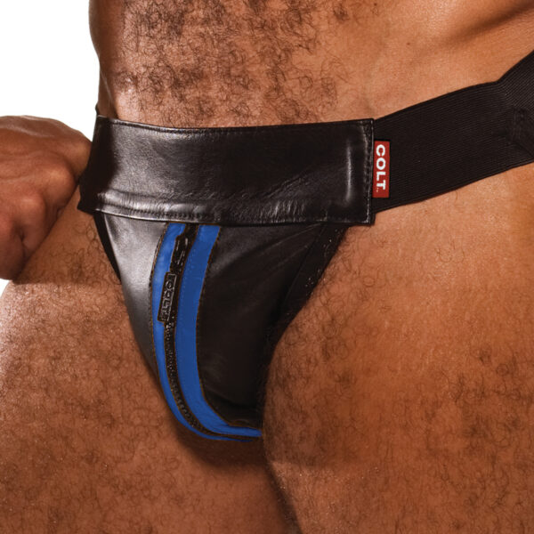 Mister B Colt Læder Jock Blå - Black - XL Black XL