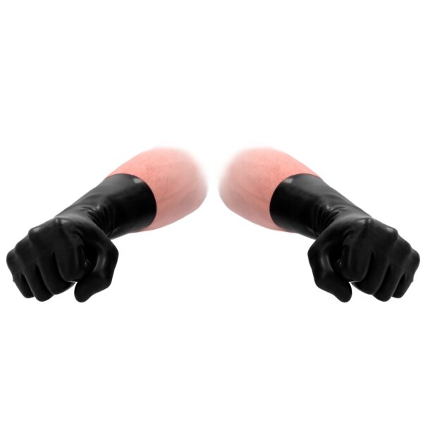 Fist It Latex Handsker One-Size - Black - One Size Black One Size