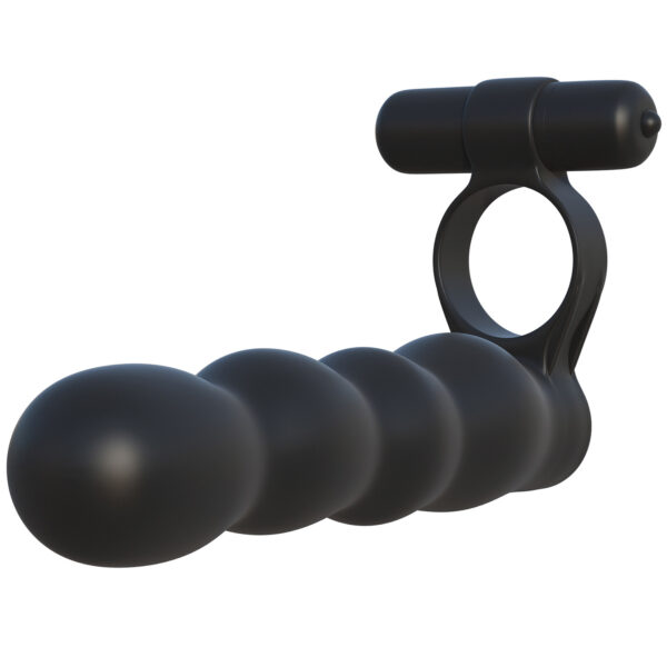 Fantasy C-Ringz Posable Partner Double Penetrator - Black Black