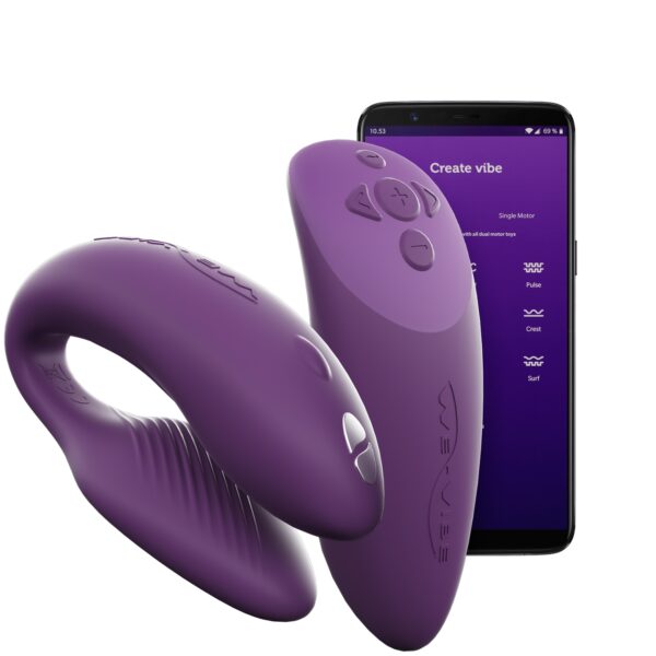 We-Vibe Chorus App og Fjernbetjening Par Vibrator - Lilla Lilla