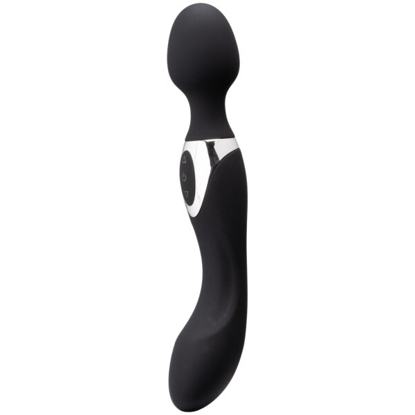 Sinful Curvy Double Pleasure Opladelig Magic Wand Vibrator - Sort Sort