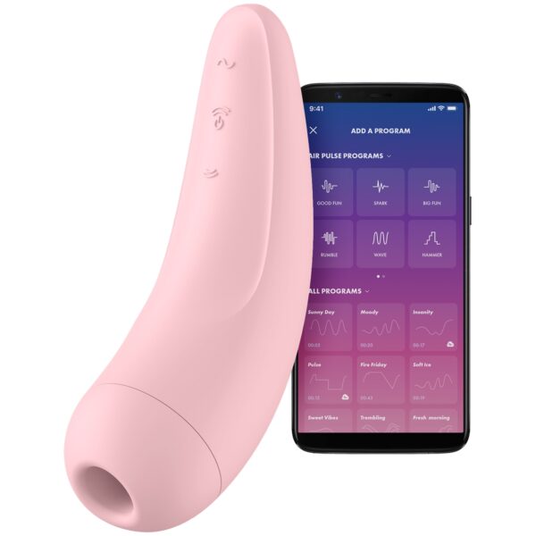 Satisfyer Curvy 2+ App-styret Klitoris Stimulator - Pink Pink